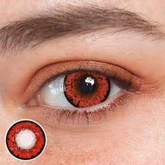 Cosplay Genshin Impact Queen Red Colored Contact Lenses