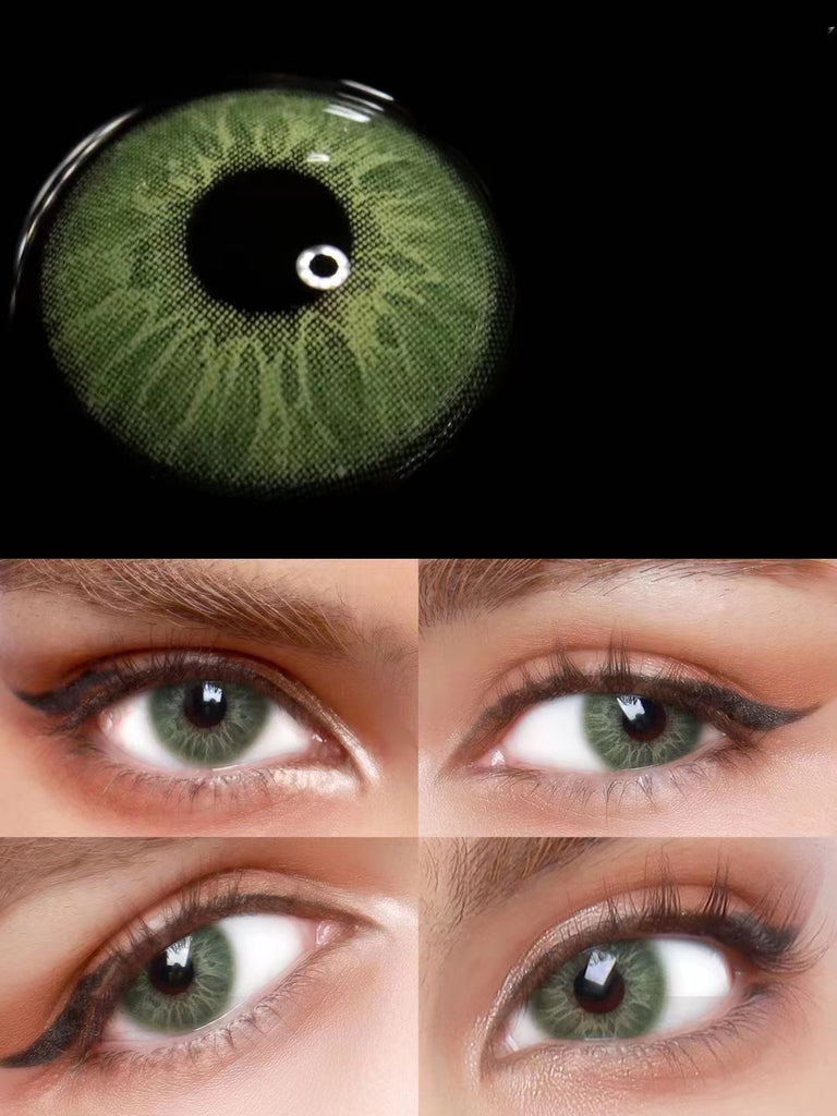 Love Story Endorphin Green Prescription Colored Contact Lenses