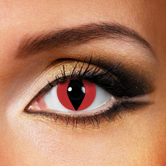 Cosplay Katzenaugen Rote Farbige Kontaktlinsen