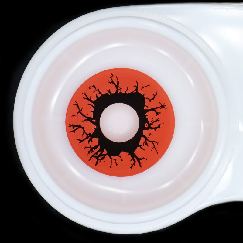 Halloween Scary Blood Eyes Red Colored Contact Lenses