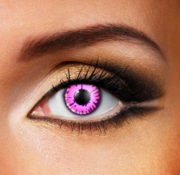 Halloween ENCHANTED PINK Farbige Kontaktlinsen Ohne Stärke