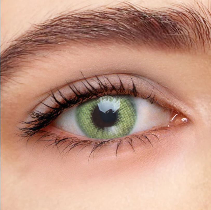 Farbige Kontaktlinsen mit Stärke Ozeangrün