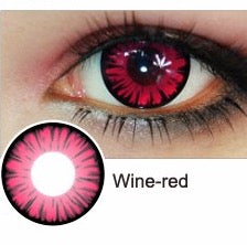 Halloween Miracle Wine-red Prescription Colored Contact Lenses