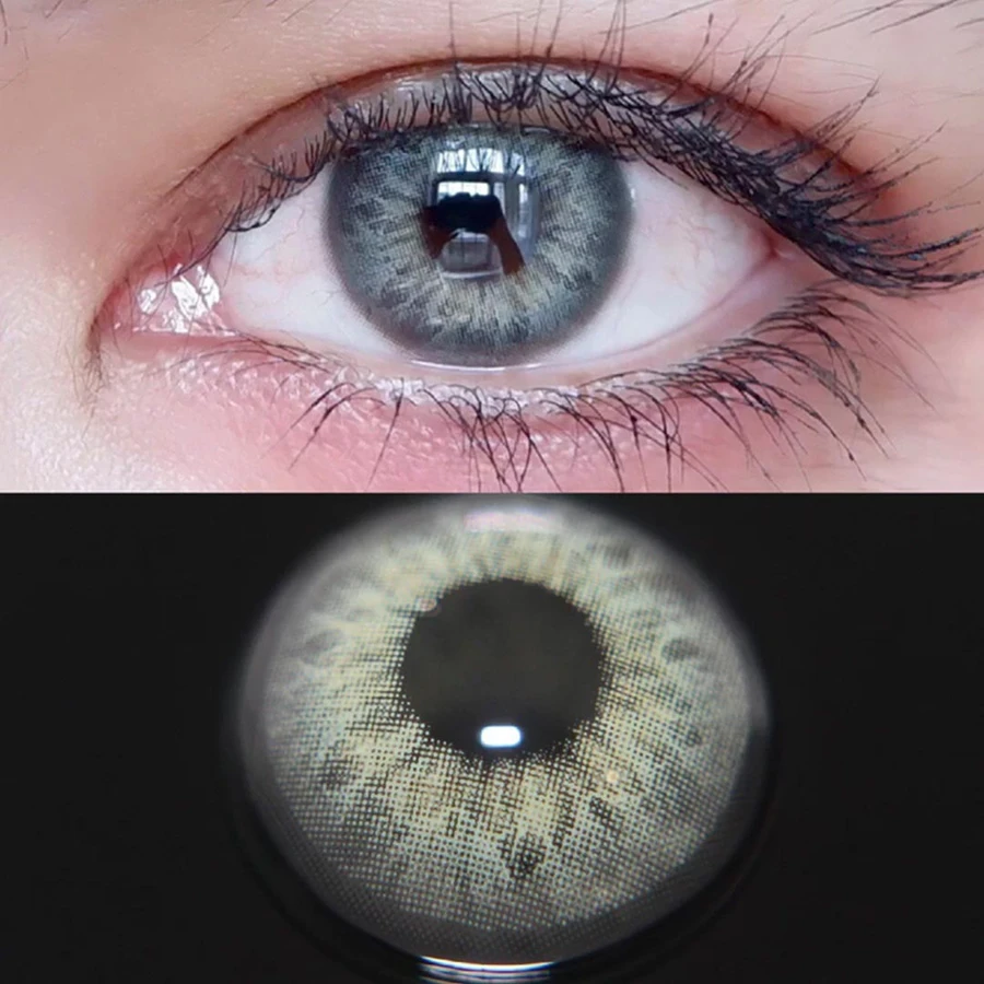 DNA Taylor Farbige Kontaktlinsen Ohne Stärke Grün Grau