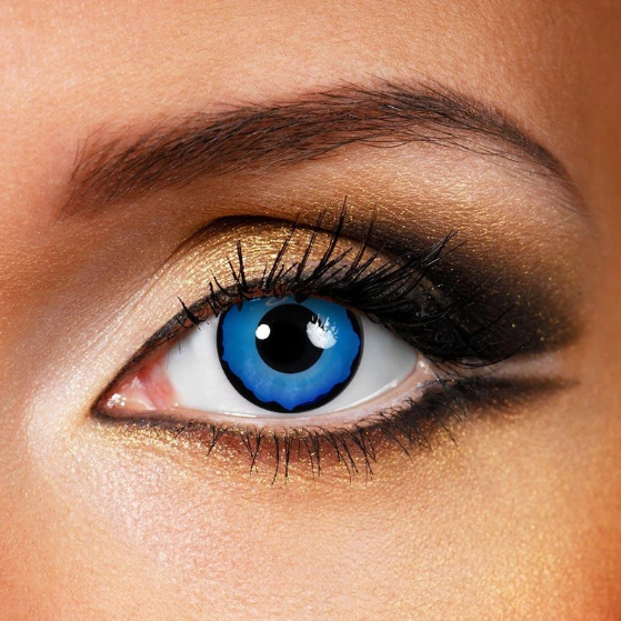 Cosplay Pixie Farbige Kontaktlinsen Ohne Stärke Blau