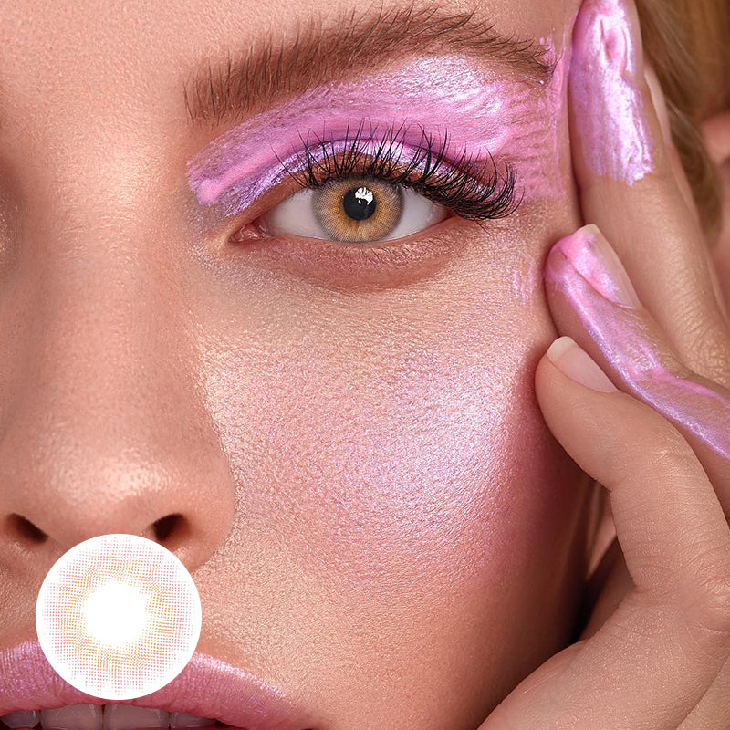 Perla Pink Prescription Colored Contact Lenses