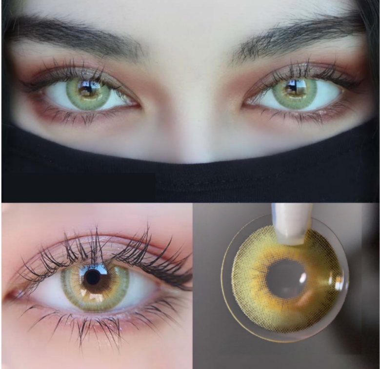 LA GIRL Farbige Kontaktlinsen Ohne Stärke Grün