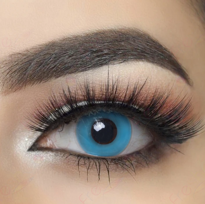 Halloween Blueout Farbige Kontaktlinsen Ohne Stärke