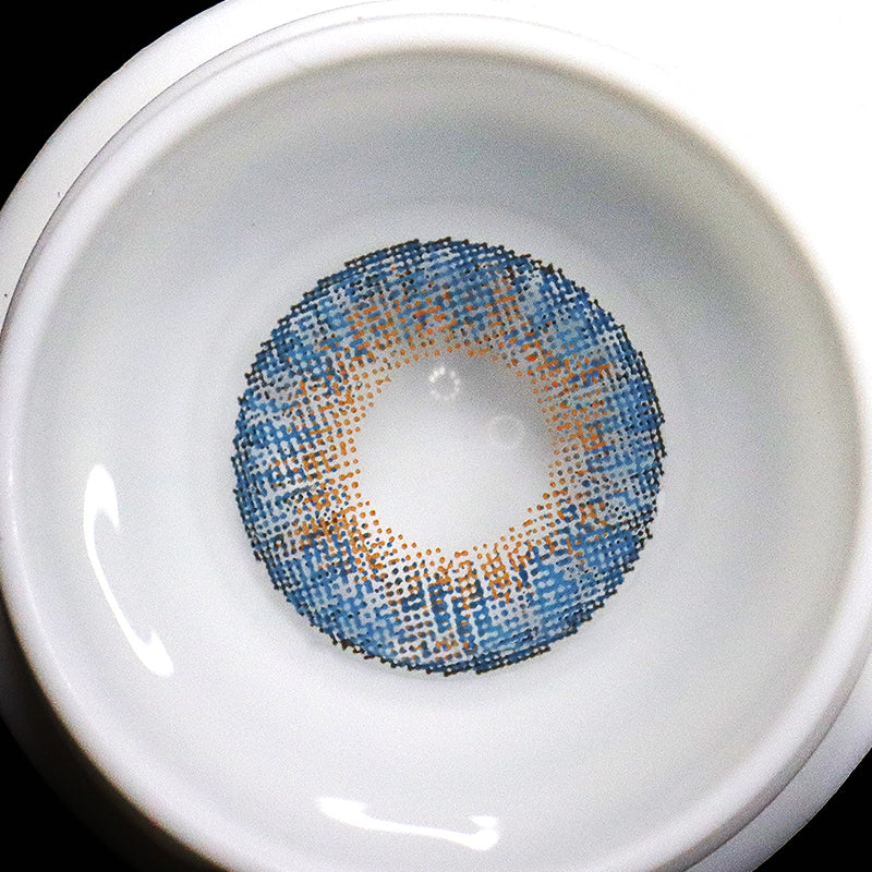 Farbige Kontaktlinsen ohne Stärke in Ozeanblau