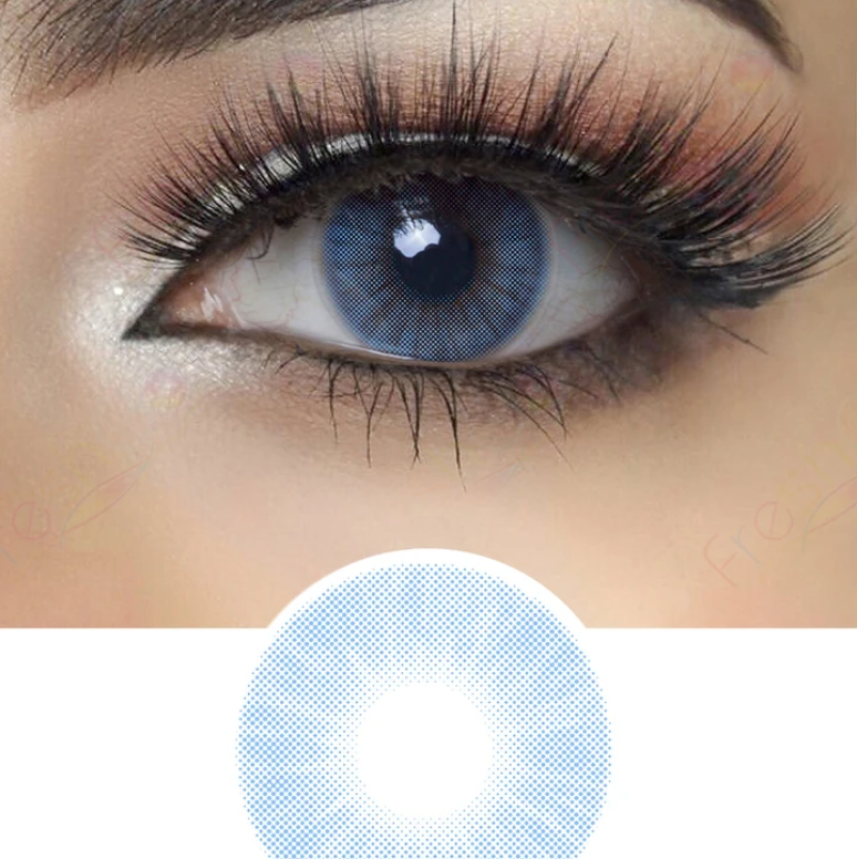 Hidrocor Azul Farbige Kontaktlinsen mit Stärke