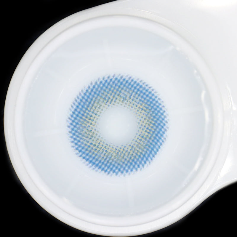 Perla Deep Blue Prescription Colored Contact Lenses