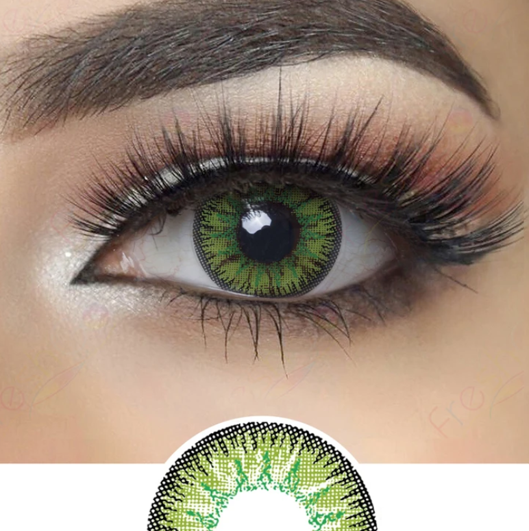 Premium Green Prescription Yearly Colored Contacts – Lensweets  Contact  lenses colored, Colored contacts, Prescription contact lenses