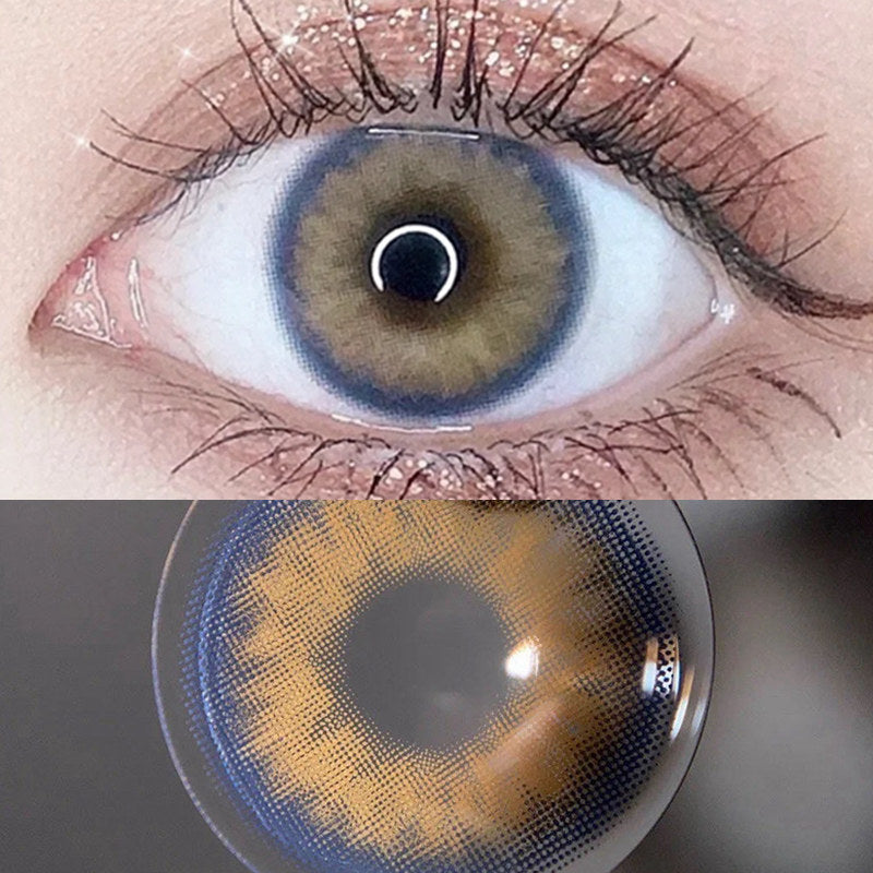 Diamond 2 Brown Colored Contact Lenses