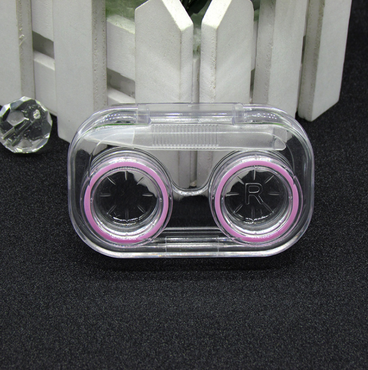 Transparent Multicolor Colored Contact Lens Case
