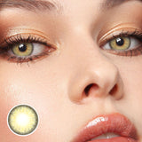 Margaret Daisy Orange Colored Contact Lenses