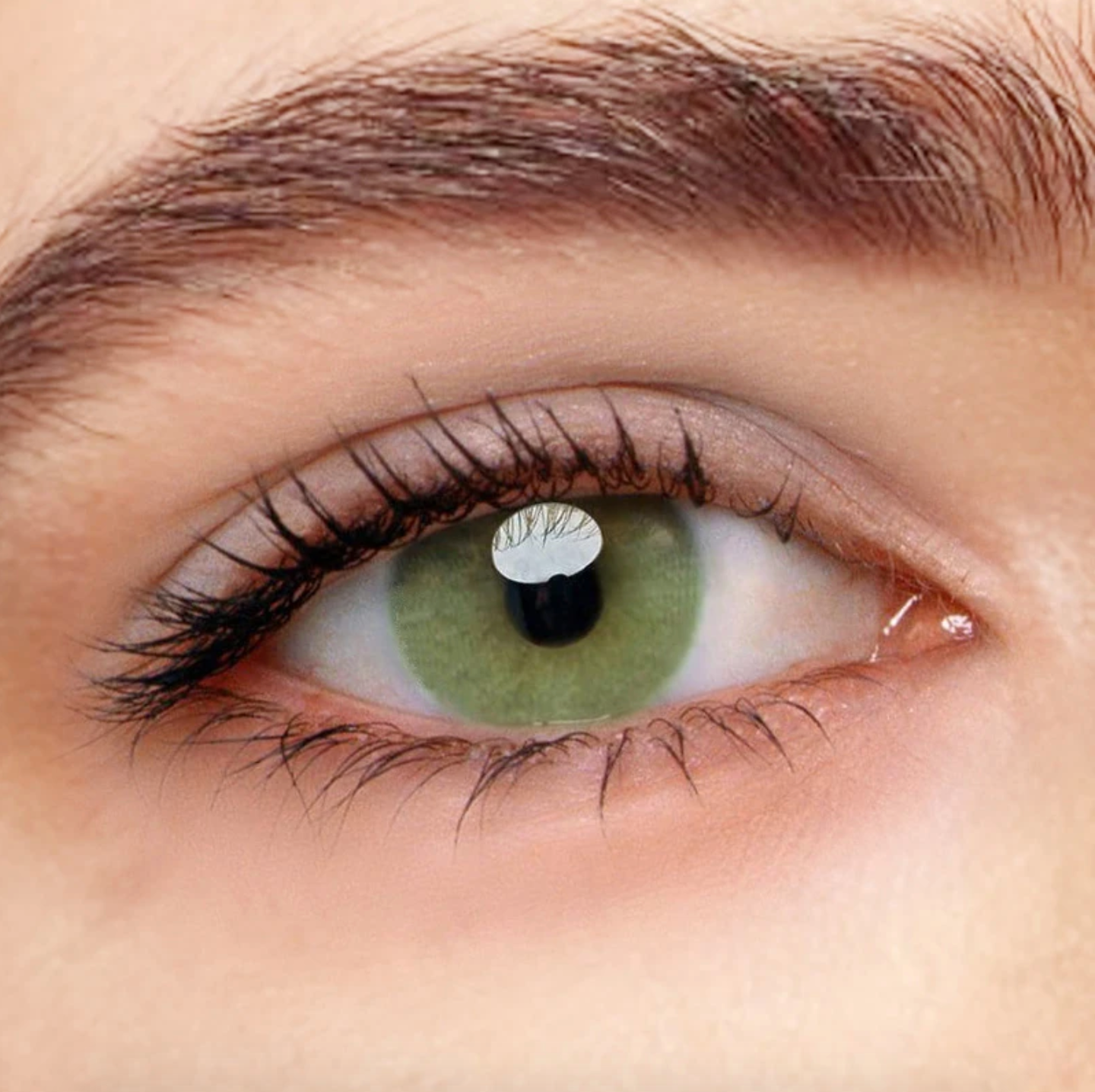 [US Warehouse] Farbige Kontaktlinsen Ohne Stärke Polar Light Gelb Grün