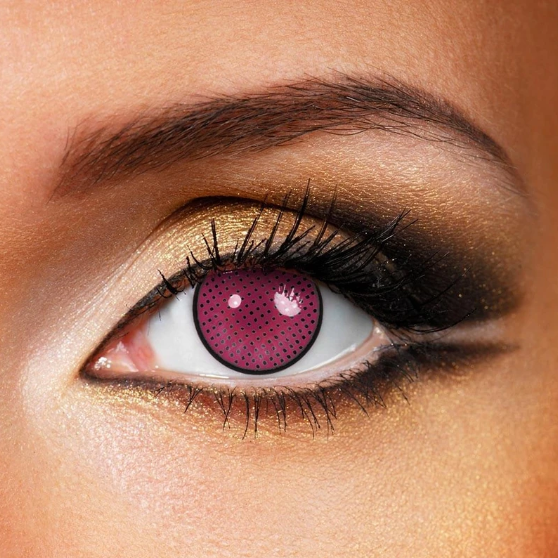 Cosplay Rose Mesh Rosa Farbige Kontaktlinsen Ohne Stärke