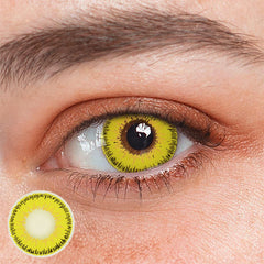 Cosplay Indians Yellow Colored Contact Lenses