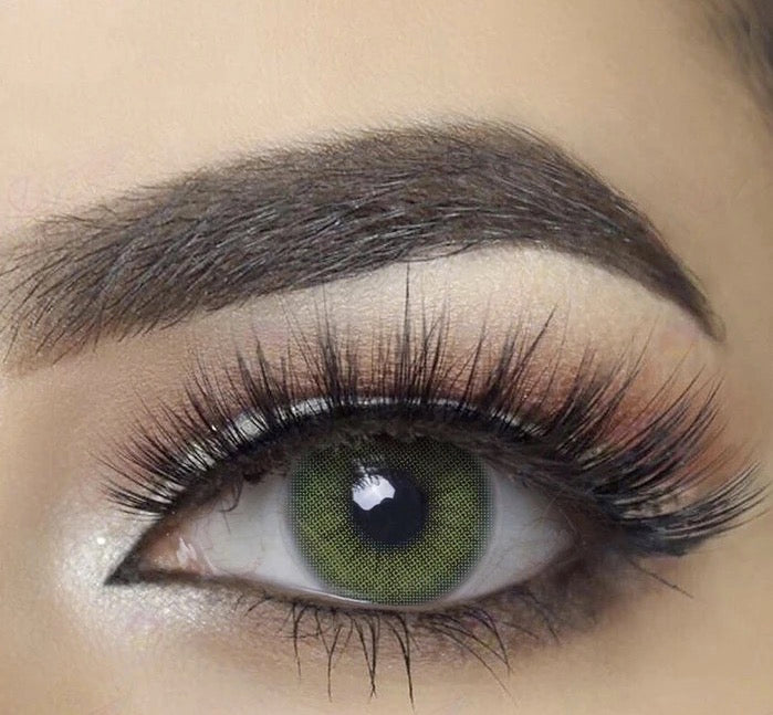Hidrocor Farbige Kontaktlinsen mit Stärke Smaragd