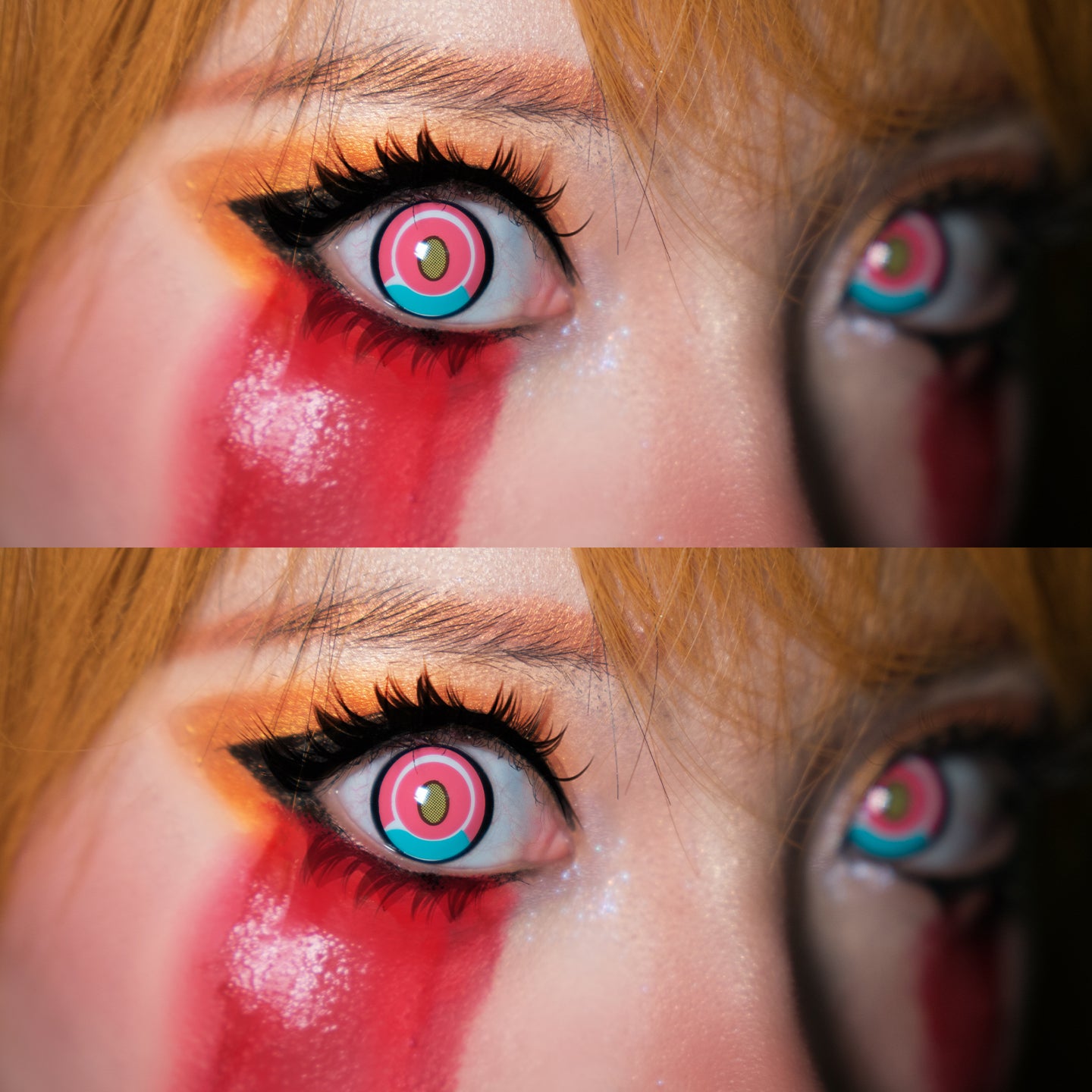 Cosplay Titan Pink Colored Contact Lenses