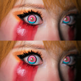 Lentilles de contact roses Cosplay Titan