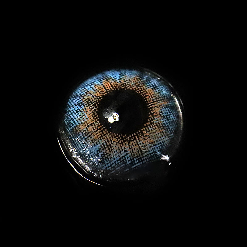 Farbige Kontaktlinsen ohne Stärke in Ozeanblau