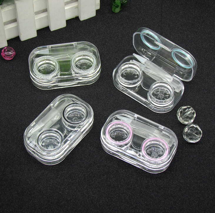 Transparent Multicolor Colored Contact Lens Case