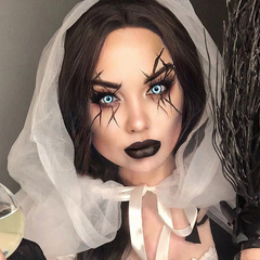 Halloween Cosplay Manson Farbige Kontaktlinsen Ohne Stärke in Weiß