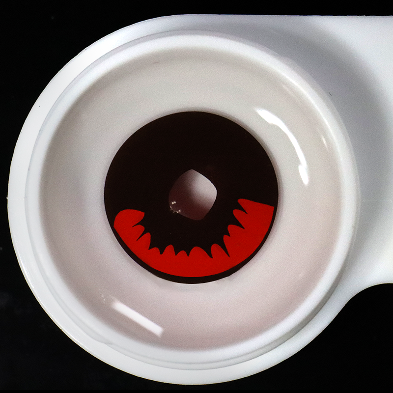 Cosplay Demon Slayer Kamado Tanjirou Red Colored Contact Lenses