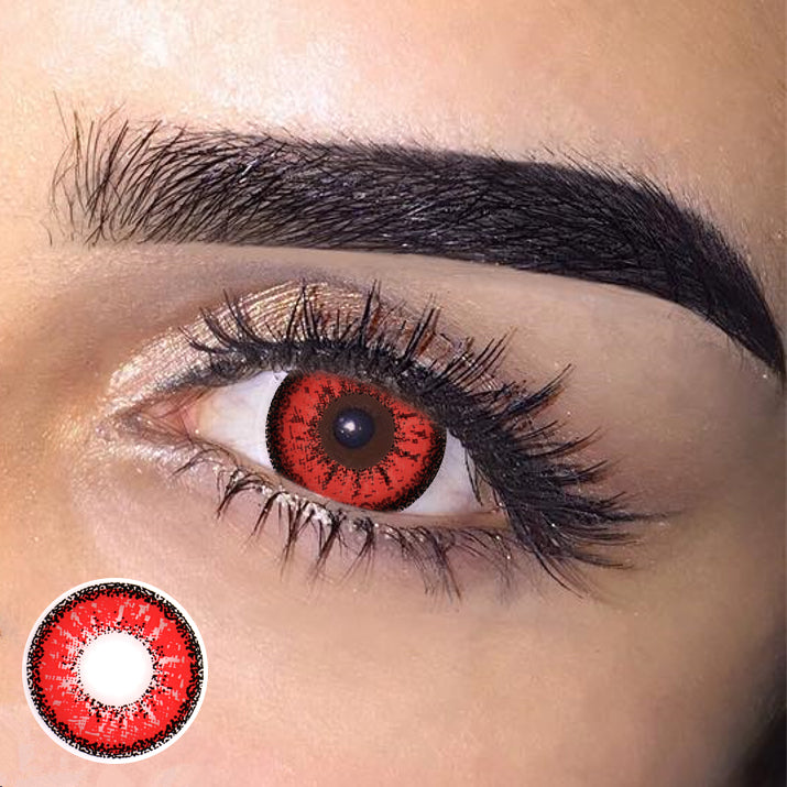 full red eye contacts