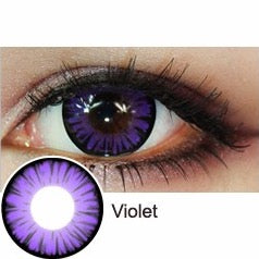 Halloween Miracle Farbige Kontaktlinsen mit Stärke in D-Violett