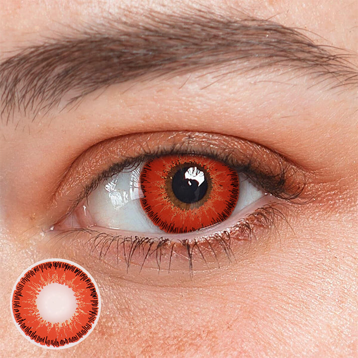Cosplay Indians Red Colored Contact Lenses