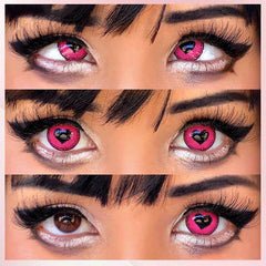 Halloween Sternenhimmel Anime Yandere Farbige Kontaktlinsen Ohne Stärke in Rosa