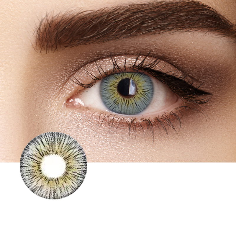 Retro Kontaktlinsen in Marmorgrau