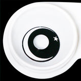 Halloween Moon star-White Contact Lenses