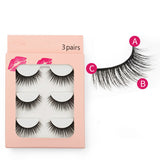 New Waterproof  3 Piece G308 Mink Hair Eyelashes