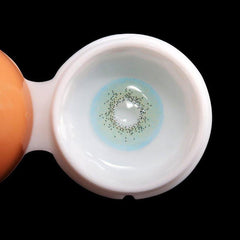 Farbige Kontaktlinsen mit Stärke Ozeanblau