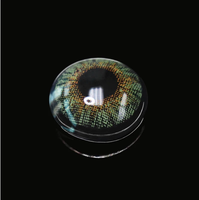 [US Warehouse] Dreifarbige 3-Ton Grüne Kontaktlinsen