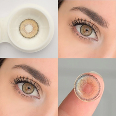 [US Warehouse] Natürliche Farbige Kontaktlinsen Ohne Stärke Avela Braun