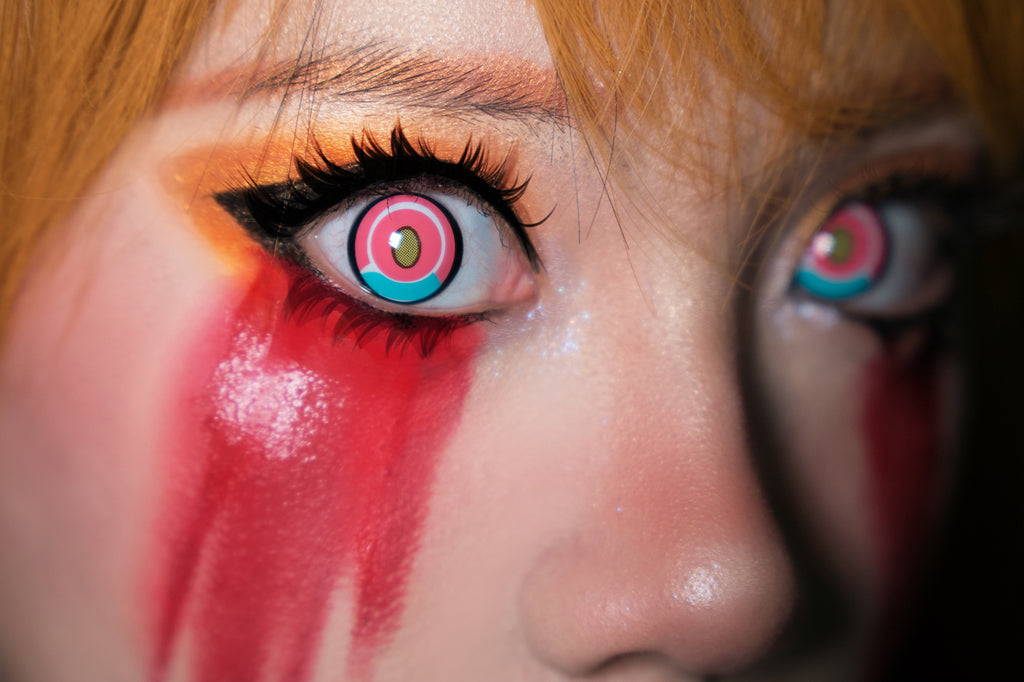 Cheap EYESHARE Color Contact Lenses For Eyes 1Pair Anime Cosplay Colored  Lenses RED PINK Halloween Lenses Contact Lens Beauty Makeup | Joom