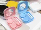 Square Frosting Multicolor Colored Contact Lens Case