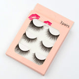 New Waterproof  3 Piece G308 Mink Hair Eyelashes