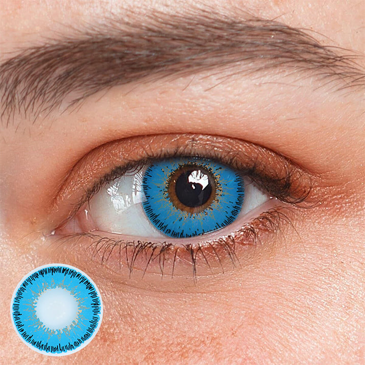 Cosplay Indians Blue Colored Contact Lenses