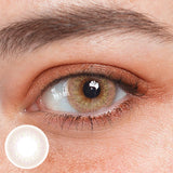 Adriene Pink Brown Prescription Colored Contact Lenses