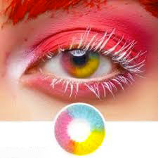 Halloween Farbige Kontaktlinsen Ohne Stärke Regenbogen