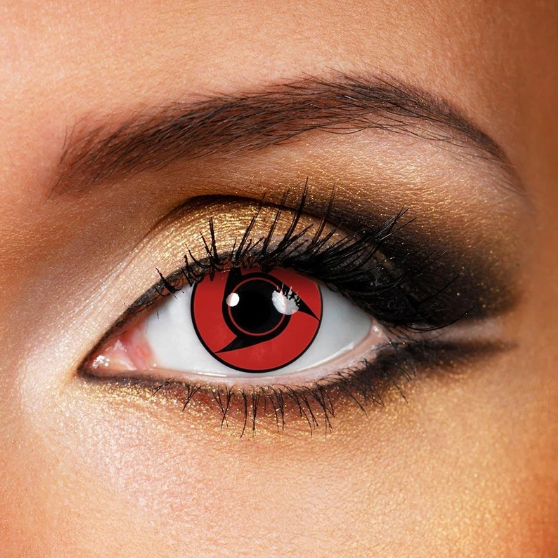 Cosplay Sharingan Farbige Kontaktlinsen Ohne Stärke Rot