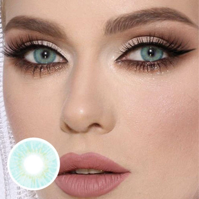 [US Warehouse] Cherry  Tiffany Blue  Colored Contact Lenses
