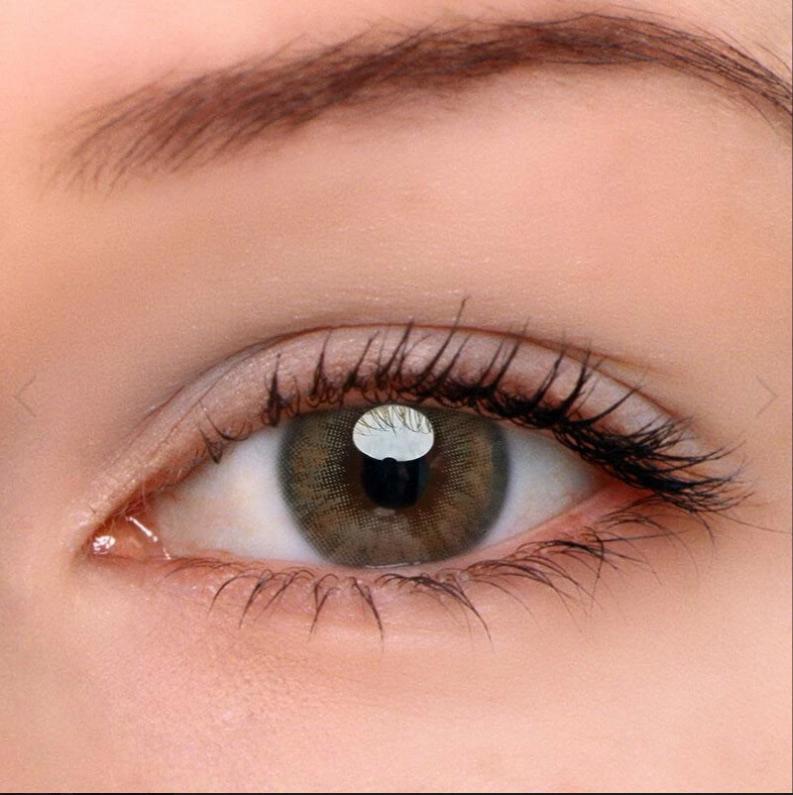 [US Warehouse] Pro Farbige Kontaktlinsen Mit Stärke Hazel Braun