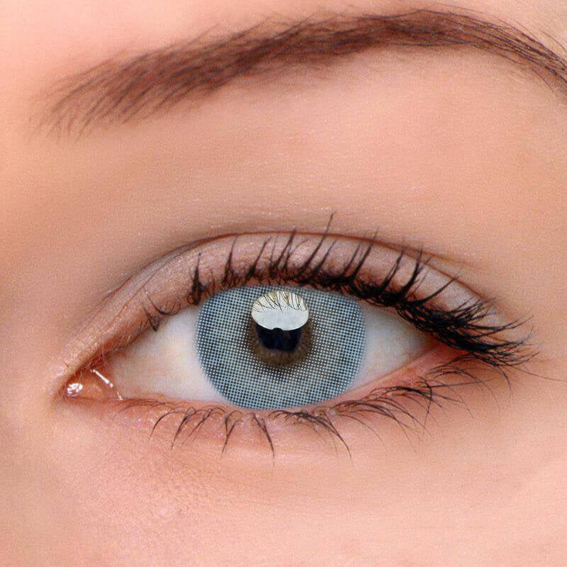 Matte blaue farbige Kontaktlinsen