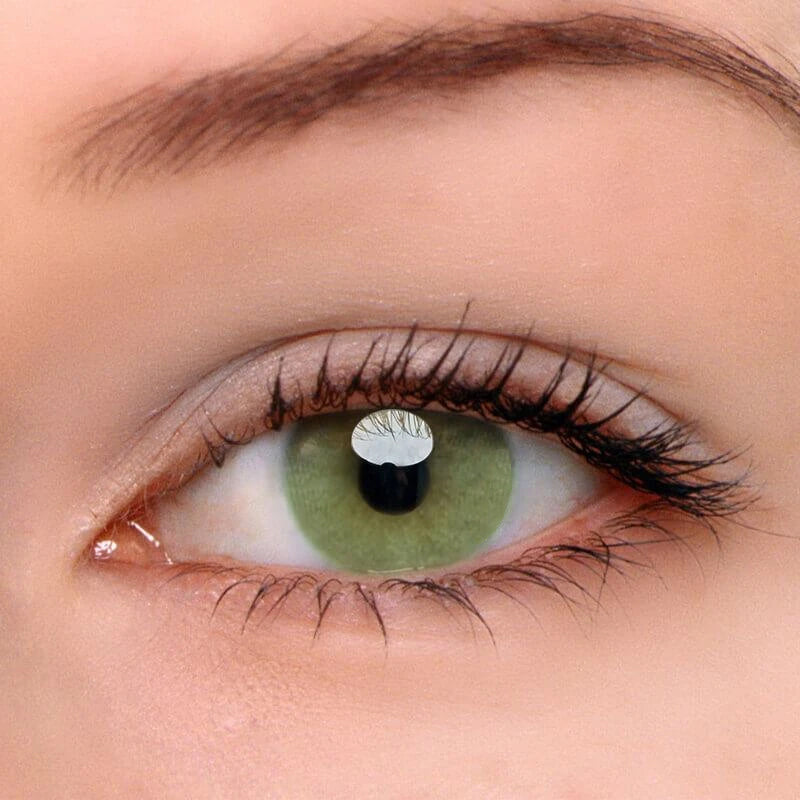 Aurora Yellow green Prescription Colored Contact Lenses